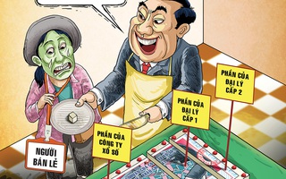 Phần bánh 'nano' dành cho người bán vé số dạo