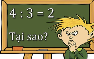 Câu đố hack não: Hãy chứng minh 4:3=2