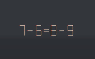Thử tài IQ: Di chuyển một que diêm để 7-6=8-9 thành phép tính đúng