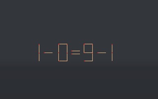 Thử tài IQ: Di chuyển một que diêm để 1-0=9-1 thành phép tính đúng