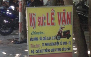 Ảnh vui 9-9: 'Kỹ sư Lê Văn' chuyên bảo dưỡng, sửa chữa xe