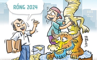 Linh vật rồng bắt đầu lên sóng