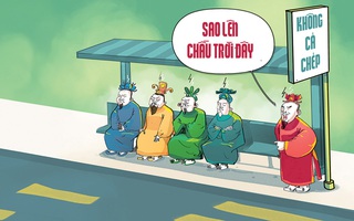 Táo Quân trượt bằng lái cá chép