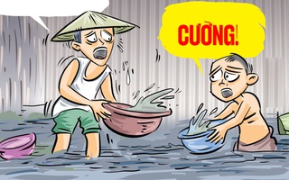 Combo mưa lớn khuyến mãi triều cường: Đường thành sông, nhà thành ao