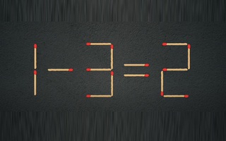 Thử tài IQ: Di chuyển một que diêm để 1-3=2 thành phép tính đúng
