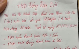 Ảnh vui 6-10: Hợp đồng rửa bát có thời hạn 10 năm