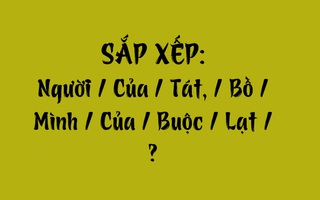 Thử tài tiếng Việt: Sắp xếp các từ sau thành câu có nghĩa (P152)