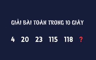 Câu đố IQ: Chỉ 1% người giải được bài toán này trong 10 giây