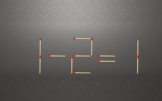 Thử tài IQ: Di chuyển một que diêm để 1-2=1 thành phép tính đúng