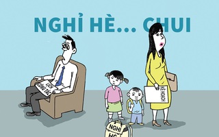 Ba mẹ thiết kế kỳ nghỉ hè... chui