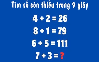 Chỉ 3% người chơi giải mã được câu đố IQ này trong 9 giây, còn bạn?