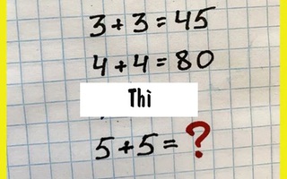 Bài toán trung học khiến nhiều người lớn 'bó tay'