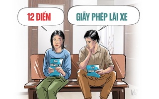 Bằng lái xe có 12 điểm/năm, hết điểm thì sao?