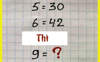 Câu đố IQ: Nếu 2=6 và 3=12 thì 9=?