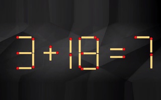 Thử tài IQ: Di chuyển một que diêm để 3+18=7 thành phép tính đúng