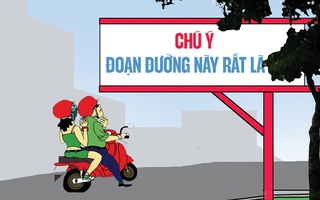 Biển báo cẩn thận với... biển báo