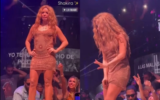Shakira tức giận rời sân khấu vì bị quay lén dưới váy