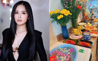 Mâm cúng đưa ông Táo về trời hoành tráng của sao Việt