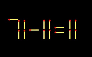 Thử tài IQ: Di chuyển một que diêm để 71-11=11 thành phép tính đúng