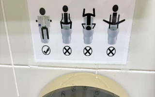 Ảnh vui 3-5: Hướng dẫn sử dụng nhà vệ sinh