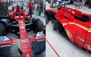 Fan phát cuồng với xe Ferrari F1 được làm từ 400.000 mảnh lego