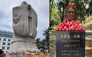 Ảnh vui 10-6: Tượng Khổng Tử và Newton trước kỳ thi đại học kiểu...