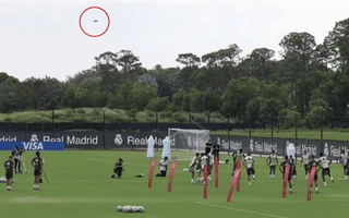 Real Madrid dùng flycam hỗ trợ tập luyện tại FIFA Club World Cup