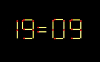 Thử tài IQ: Di chuyển một que diêm để 19=09 thành phép tính đúng