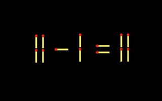 Thử tài IQ: Di chuyển một que diêm để 11-1=11 thành phép tính đúng