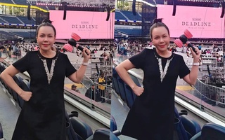 Việt Hương sang Mỹ 'đu' concert BlackPink