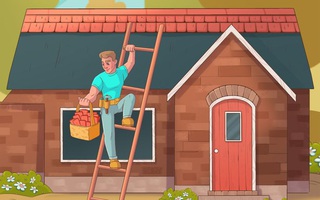 Người đàn ông sửa nhà sai chỗ nào?