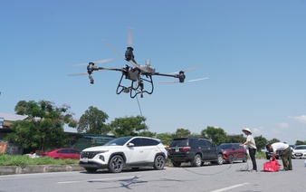 Vietnam uses drones to deliver aid to flood-hit northern areas