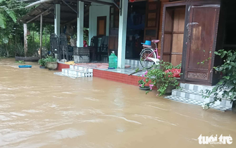Rising river water floods dozens of homes after heavy rains in Vietnam’s Hue