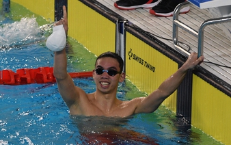 Vietnamese swimmer Nguyen Huy Hoang wins 2nd gold at Asian Aquatics Championships