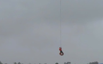 Drone saves man from capsized boat amid severe flooding in central Vietnam
