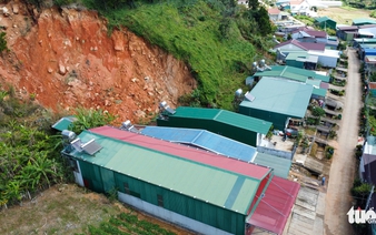 Landslides threaten 35ha pine hill, force evacuations in Vietnam’s Lam Dong