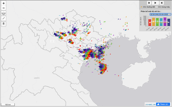 Over 30,000 lightning strikes hit northern Vietnam during overnight storms