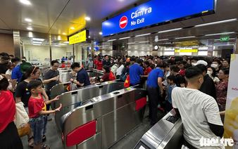 Metro line to operate from 4:30 am, transporting passengers to downtown Ho Chi Minh City on Reunification Day