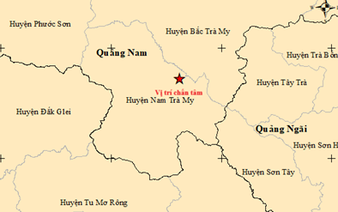 3 minor earthquakes strike Vietnam’s Quang Nam, no damage reported