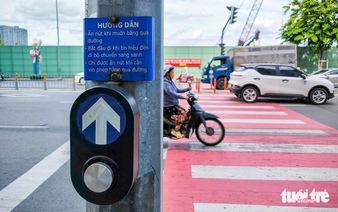Ho Chi Minh City eyes installing more in-ground crosswalk traffic lights after positive feedback