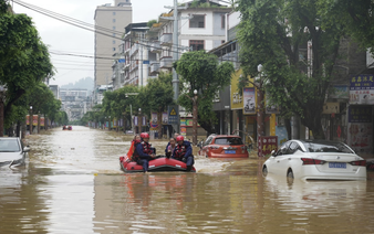 Heavy rain hits China's flood-stricken Guizhou for second time in a week