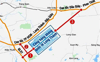 Proposed transport options for passenger access to under-construction Long Thanh Airport in southern Vietnam