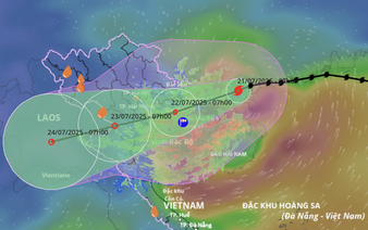 Storm Wipha forecast to enter Gulf of Tonkin today