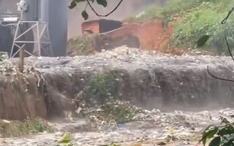 Vietnam landfill breach floods farmland with waste