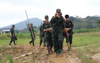 Sappers safely detonate 3 powerful wartime bombs in Vietnam's Lam Dong