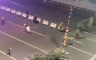 2 men to face strict penalties after crashing motorbike into officer during parade rehearsal in Hanoi