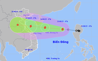 Storm Kajiki forms over East Vietnam Sea