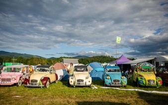 Citroen 2CV lovers gather in Slovenia to take the slow road