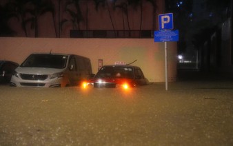 Hong Kong issues highest weather warning, as rains shut schools, courts and hospital wards