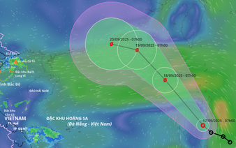 Tropical depression near East Vietnam Sea may strengthen into storm